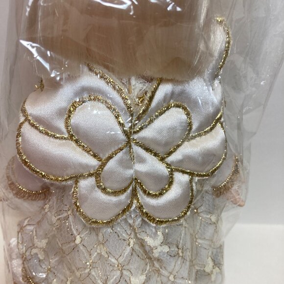 Precious Moments Angel Tree Topper New Vintage Ivory Quilted #761893 with box - Picture 5 of 9